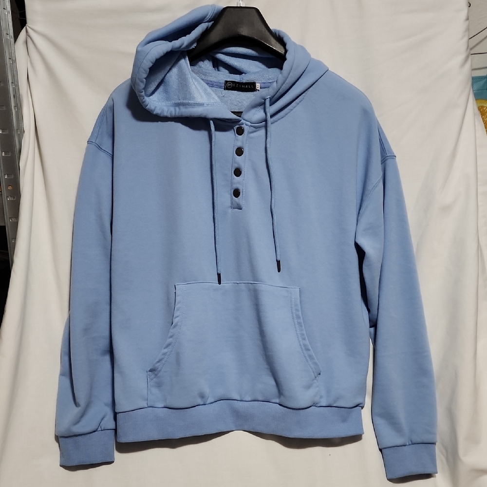 Women's Blue Hoodie Sweater